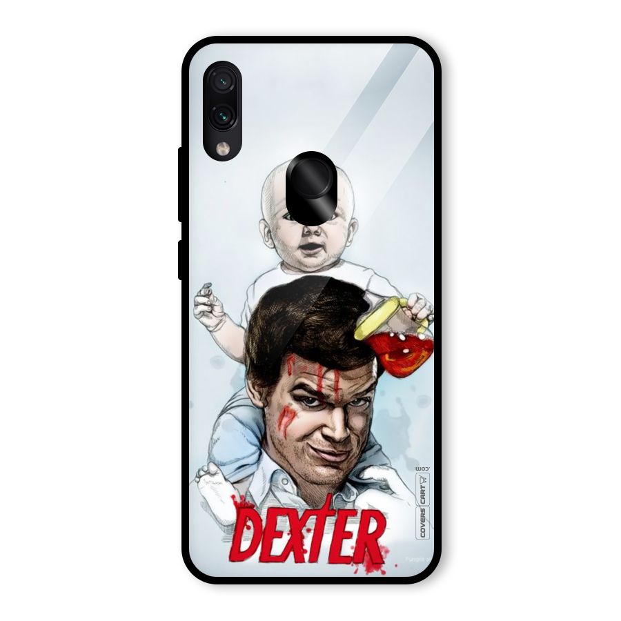 Dexter Artwork Glass Back Case for Redmi Note 7 Pro