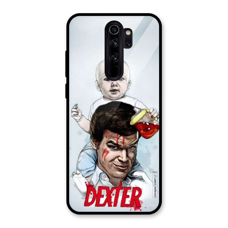 Dexter Artwork Glass Back Case for Redmi Note 8 Pro