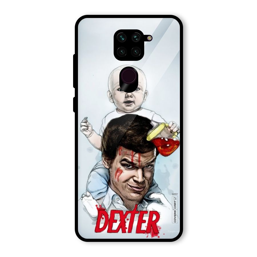 Dexter Artwork Glass Back Case for Redmi Note 9