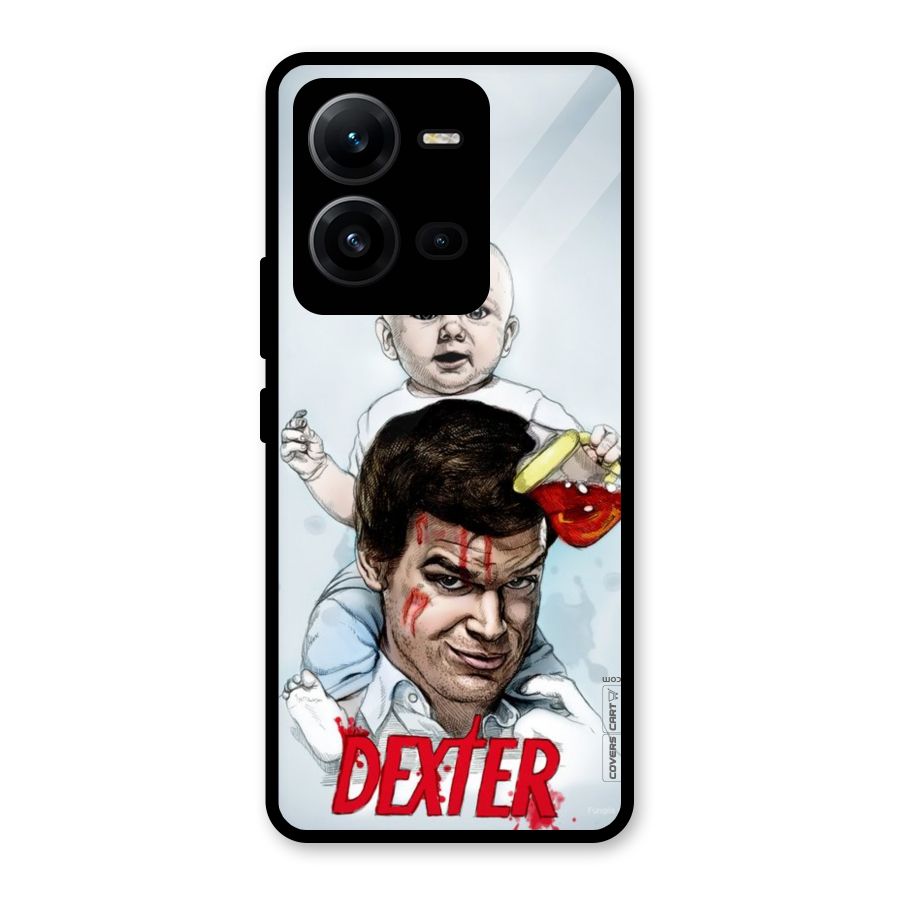 Dexter Artwork Glass Back Case for Vivo V25
