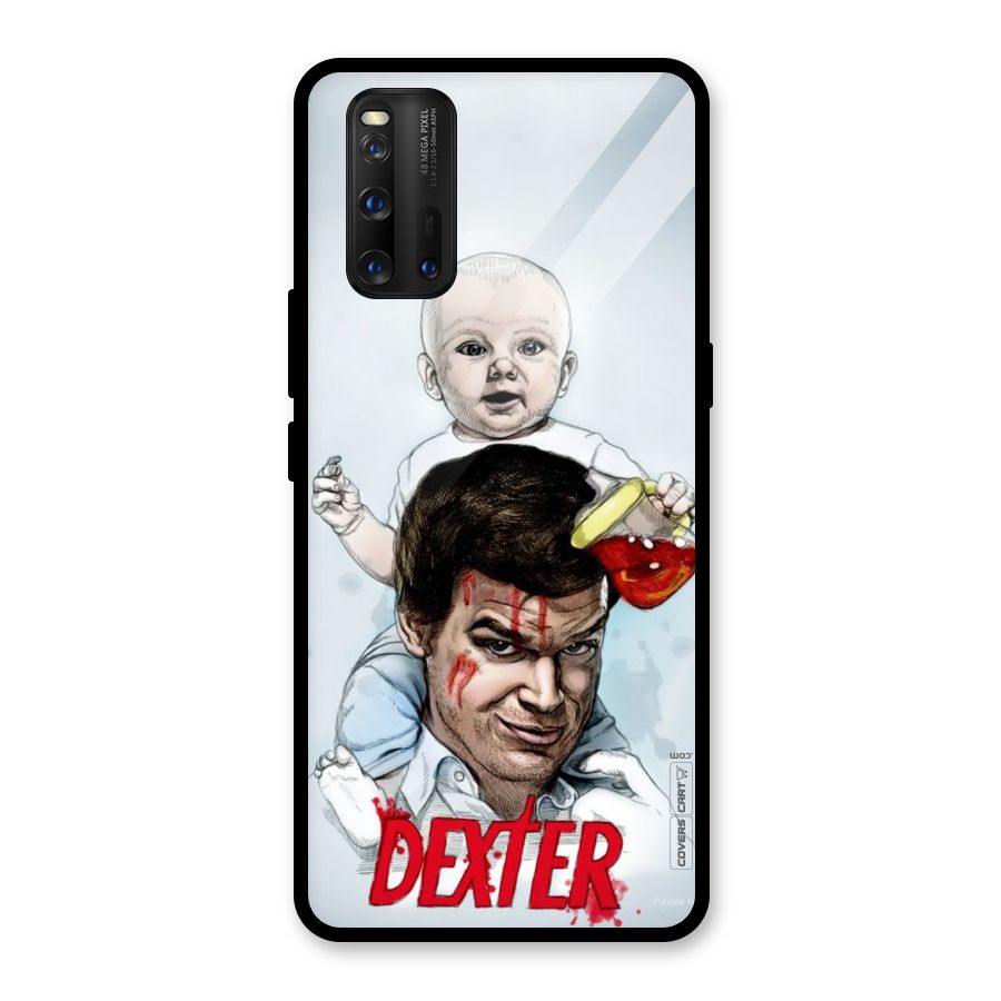 Dexter Artwork Glass Back Case for Vivo iQOO 3