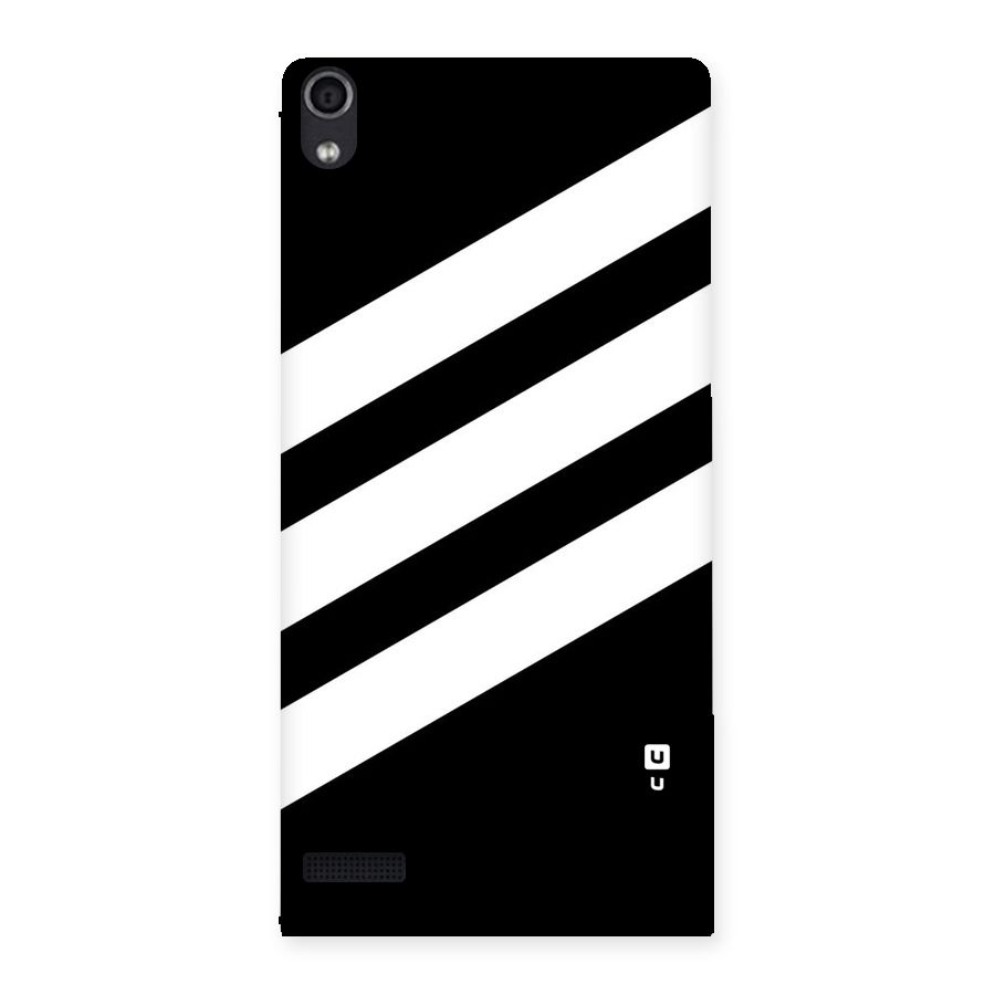 Diagonal Classic Stripes Back Case for Ascend P6