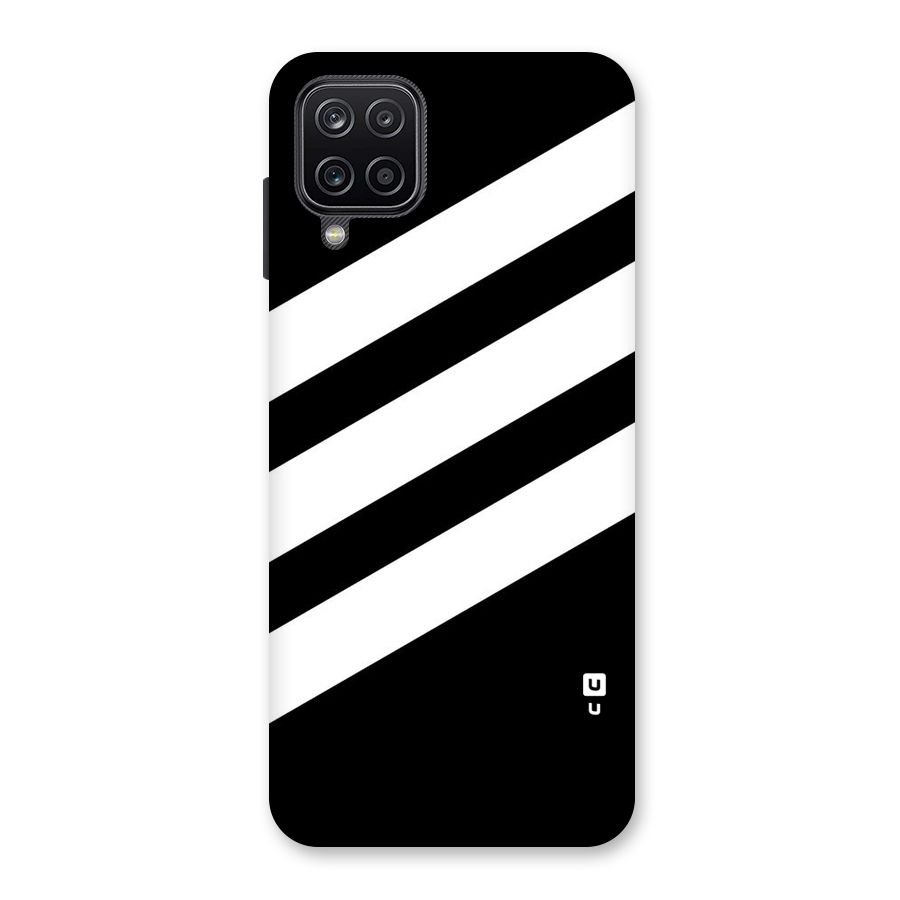 Diagonal Classic Stripes Back Case for Galaxy A12