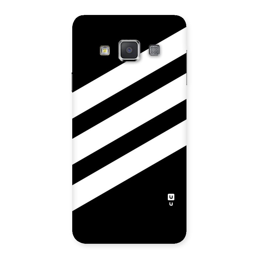 Diagonal Classic Stripes Back Case for Galaxy A3