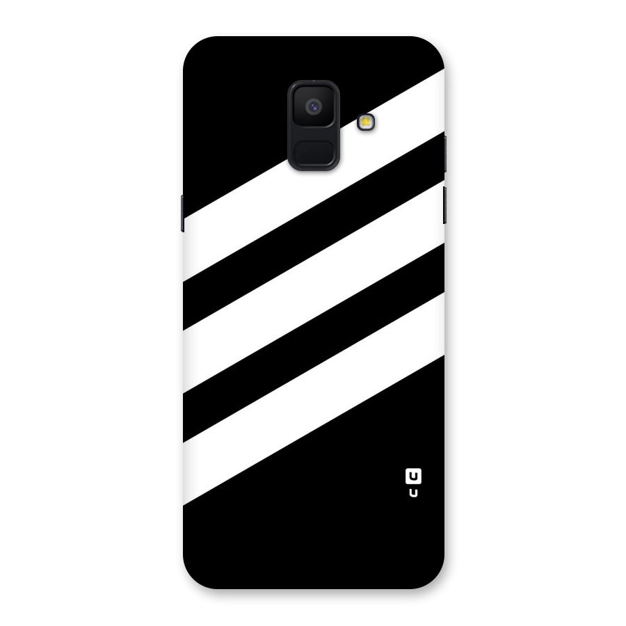 Diagonal Classic Stripes Back Case for Galaxy A6 (2018)