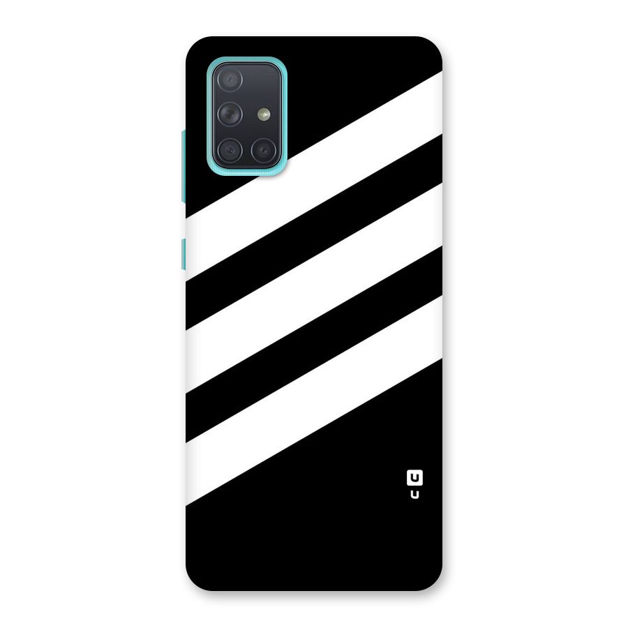 Diagonal Classic Stripes Back Case for Galaxy A71