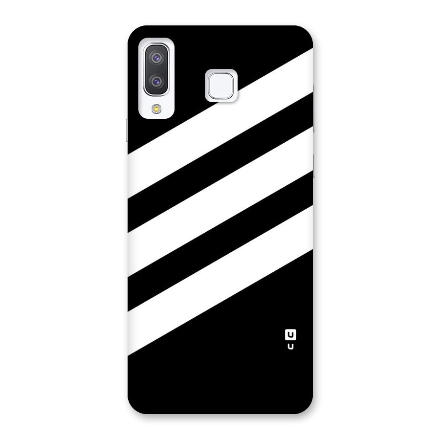 Diagonal Classic Stripes Back Case for Galaxy A8 Star