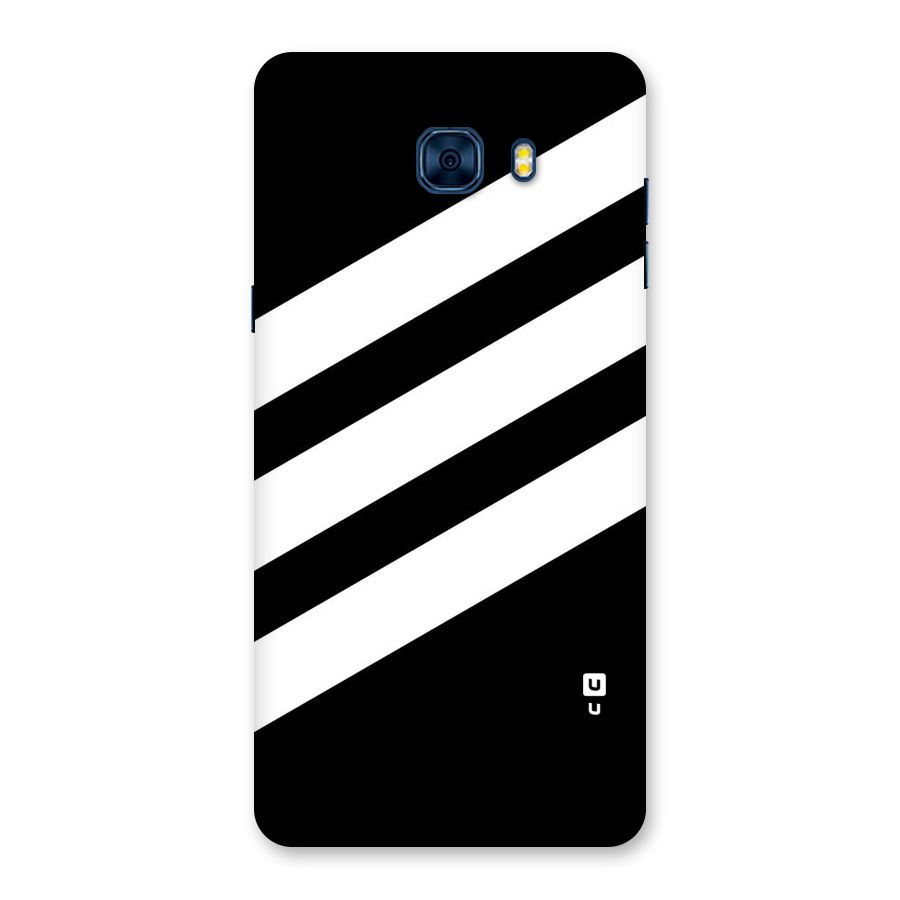 Diagonal Classic Stripes Back Case for Galaxy C7 Pro