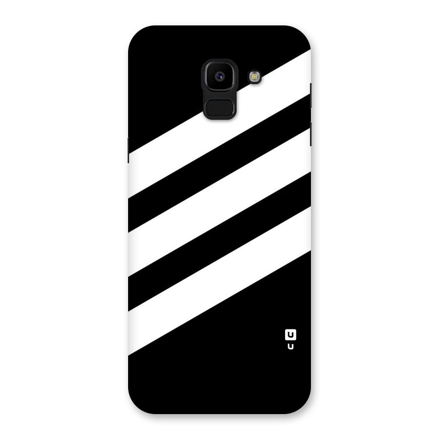 Diagonal Classic Stripes Back Case for Galaxy J6