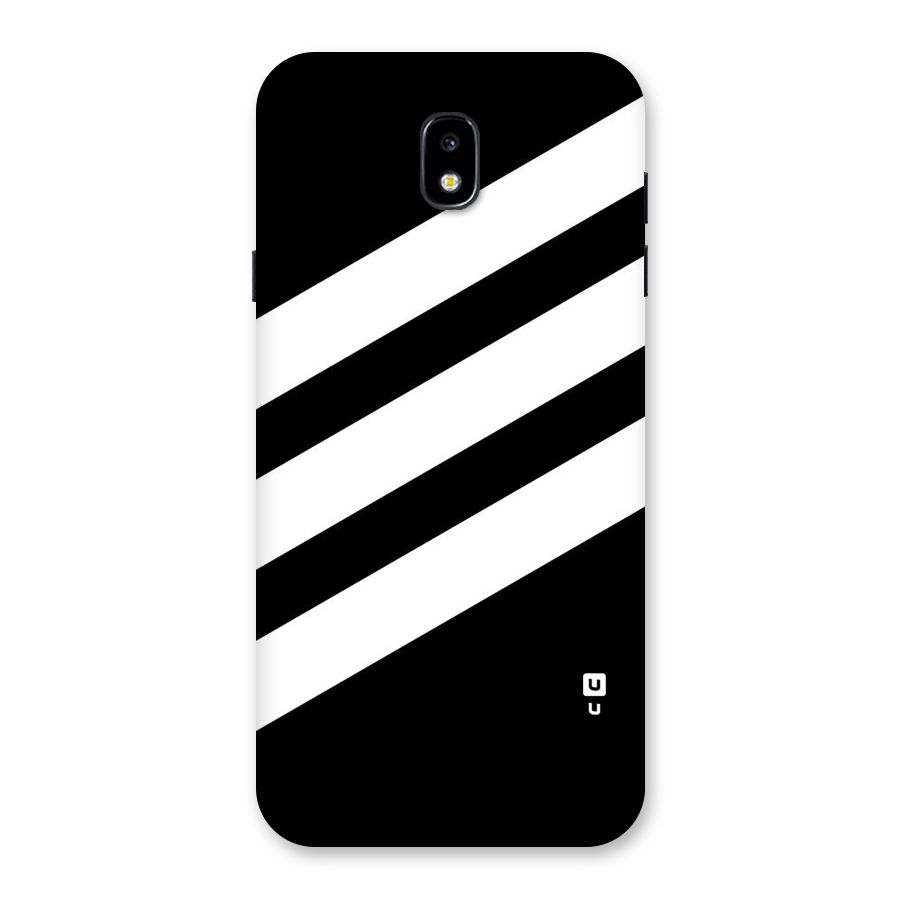 Diagonal Classic Stripes Back Case for Galaxy J7 Pro