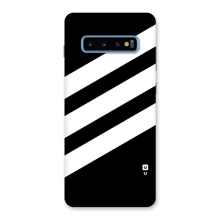 Diagonal Classic Stripes Back Case for Galaxy S10 Plus