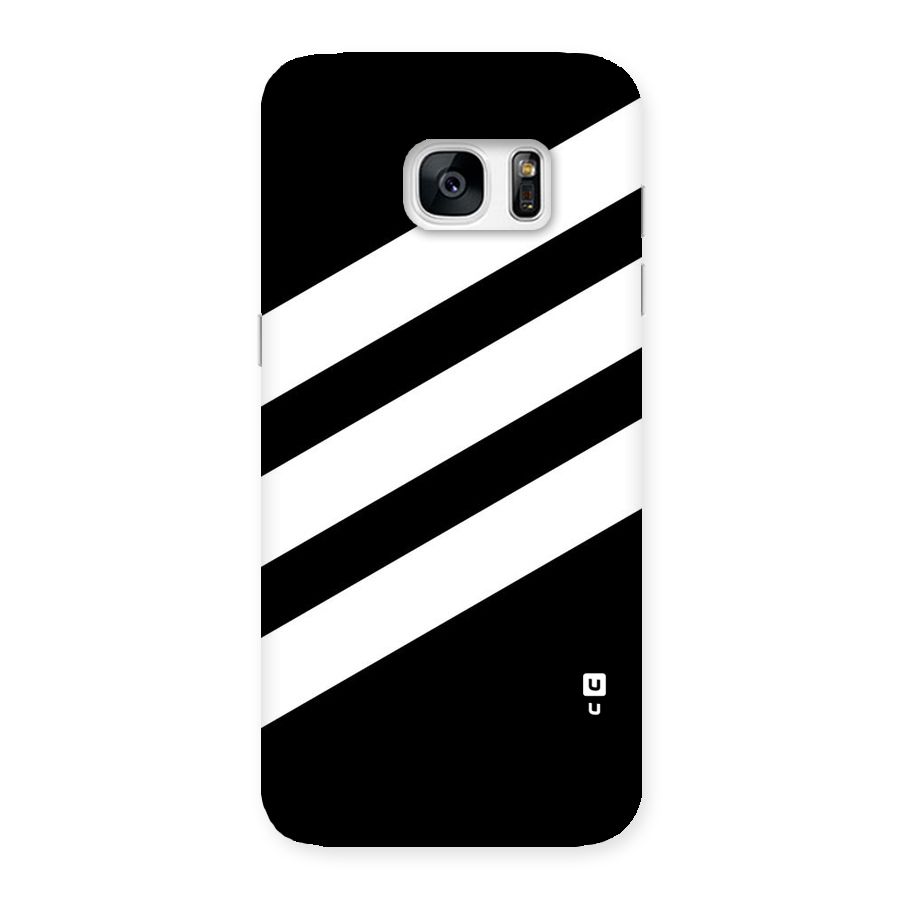 Diagonal Classic Stripes Back Case for Galaxy S7 Edge