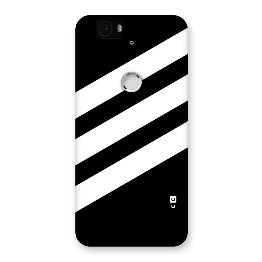 Diagonal Classic Stripes Back Case for Google Nexus-6P