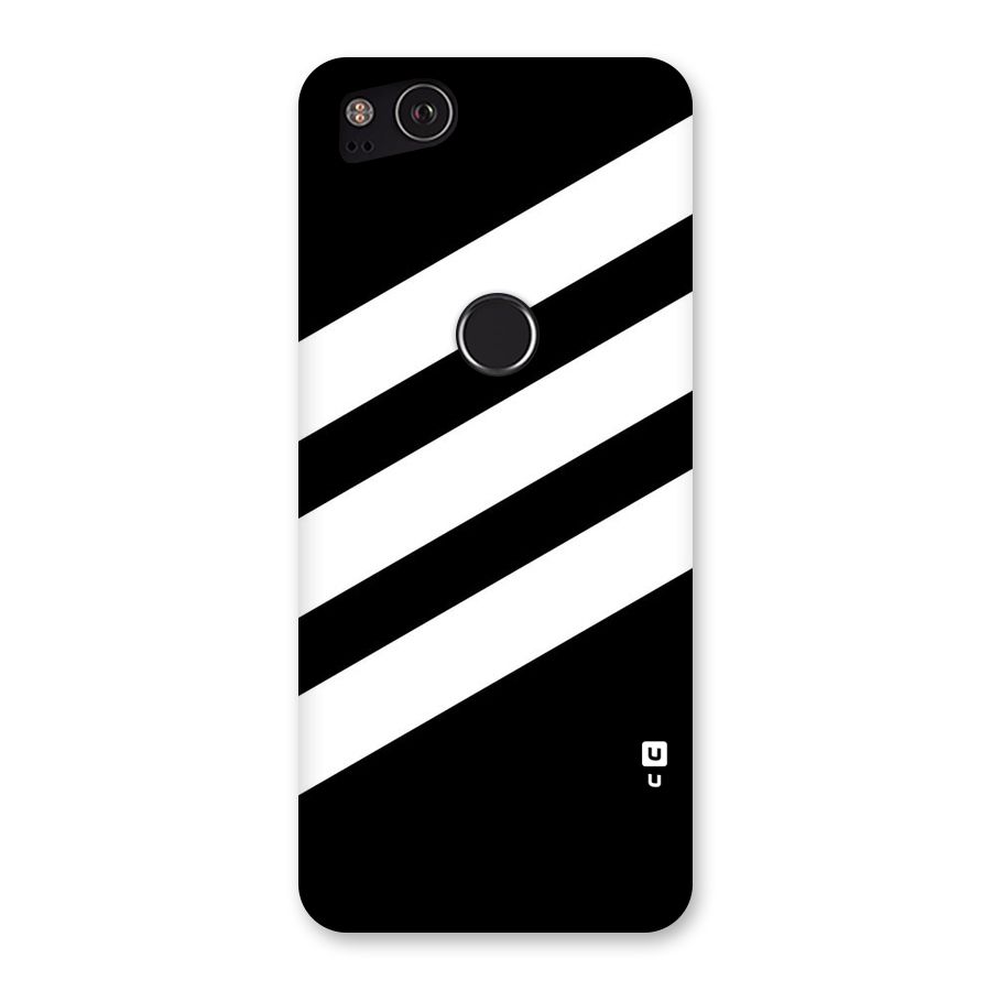 Diagonal Classic Stripes Back Case for Google Pixel 2