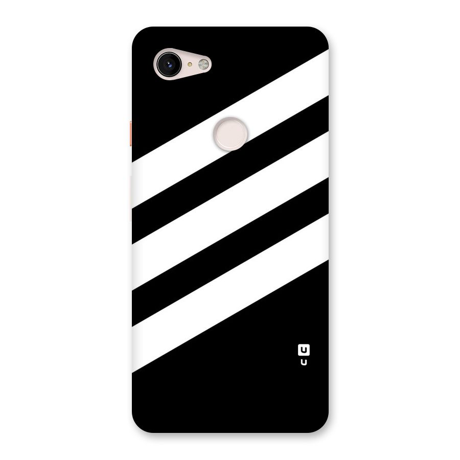 Diagonal Classic Stripes Back Case for Google Pixel 3 XL