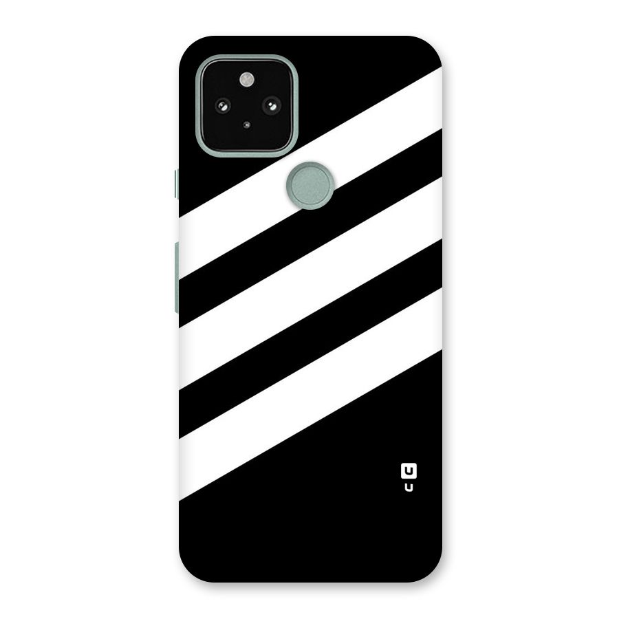 Diagonal Classic Stripes Back Case for Google Pixel 5