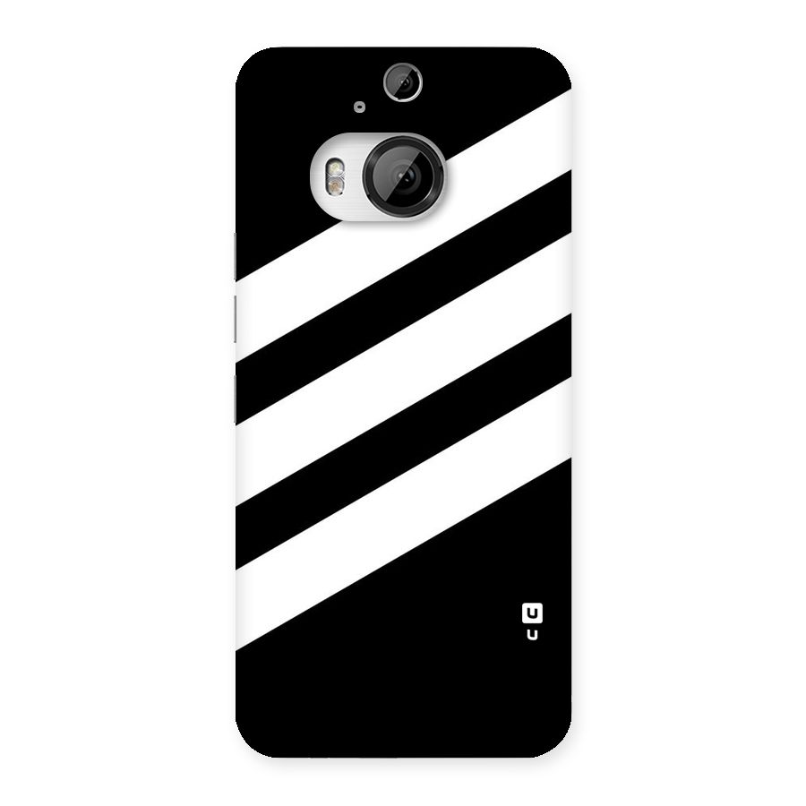 Diagonal Classic Stripes Back Case for HTC One M9 Plus