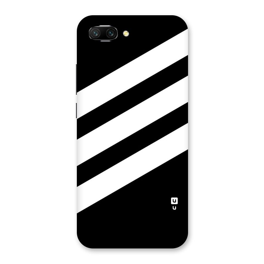 Diagonal Classic Stripes Back Case for Honor 10