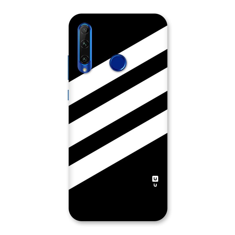 Diagonal Classic Stripes Back Case for Honor 20i