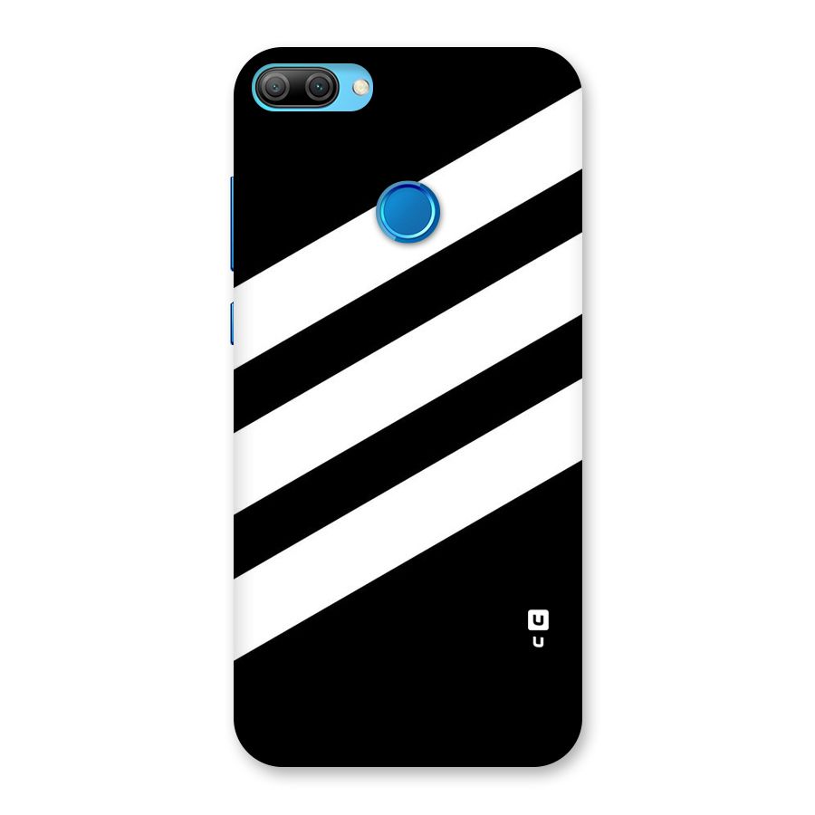 Diagonal Classic Stripes Back Case for Honor 9N