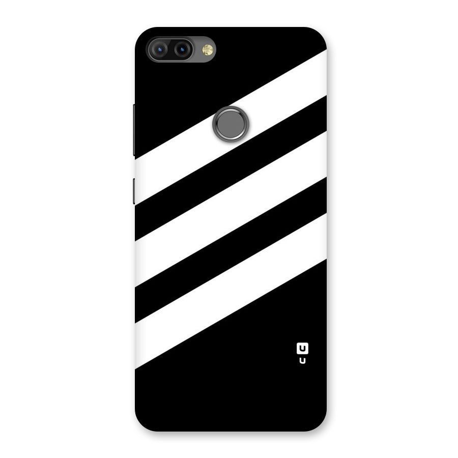 Diagonal Classic Stripes Back Case for Infinix Hot 6 Pro