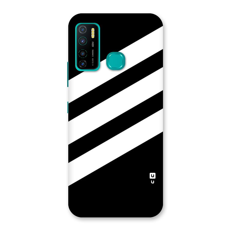 Diagonal Classic Stripes Back Case for Infinix Hot 9 Pro