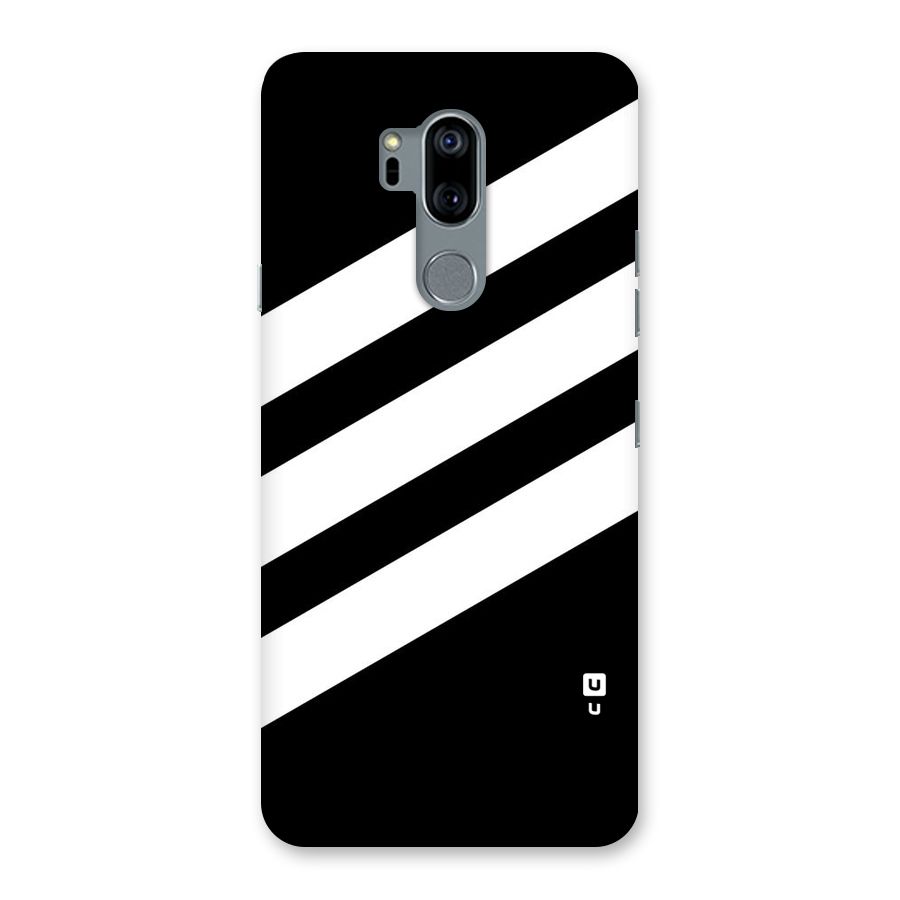 Diagonal Classic Stripes Back Case for LG G7