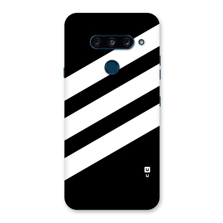 Diagonal Classic Stripes Back Case for LG  V40 ThinQ