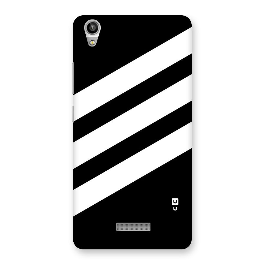 Diagonal Classic Stripes Back Case for Lava-Pixel-V1