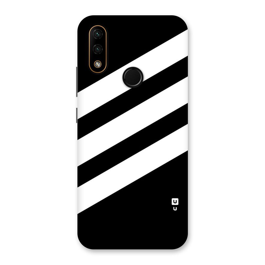 Diagonal Classic Stripes Back Case for Lenovo A6 Note