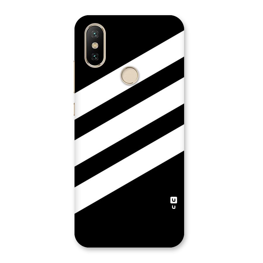 Diagonal Classic Stripes Back Case for Mi A2