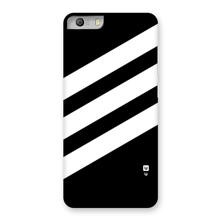 Diagonal Classic Stripes Back Case for Micromax Canvas Knight 2