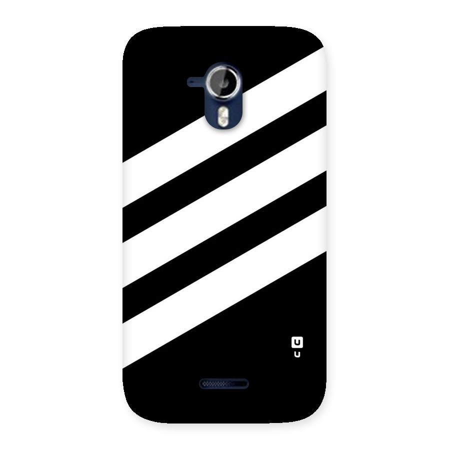 Diagonal Classic Stripes Back Case for Micromax Canvas Magnus A117