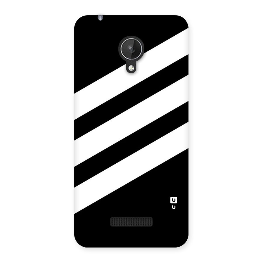 Diagonal Classic Stripes Back Case for Micromax Canvas Spark Q380