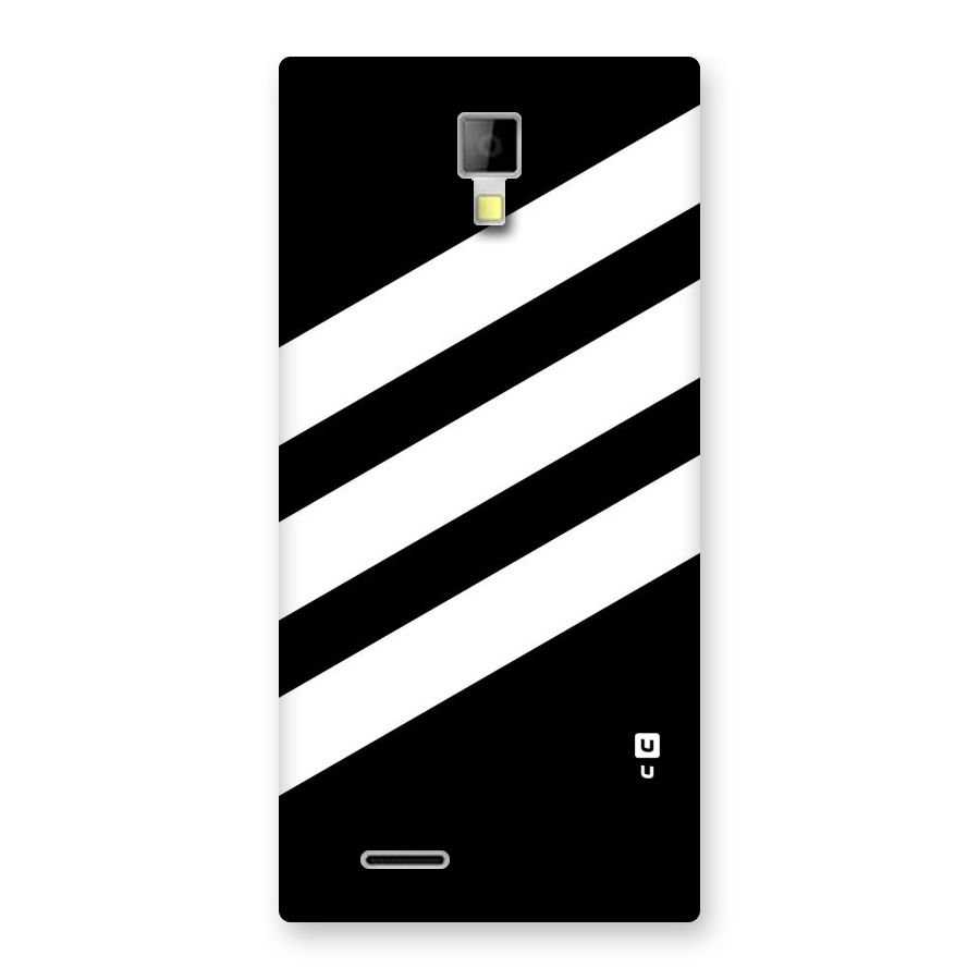 Diagonal Classic Stripes Back Case for Micromax Canvas Xpress A99