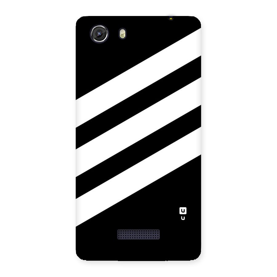 Diagonal Classic Stripes Back Case for Micromax Unite 3