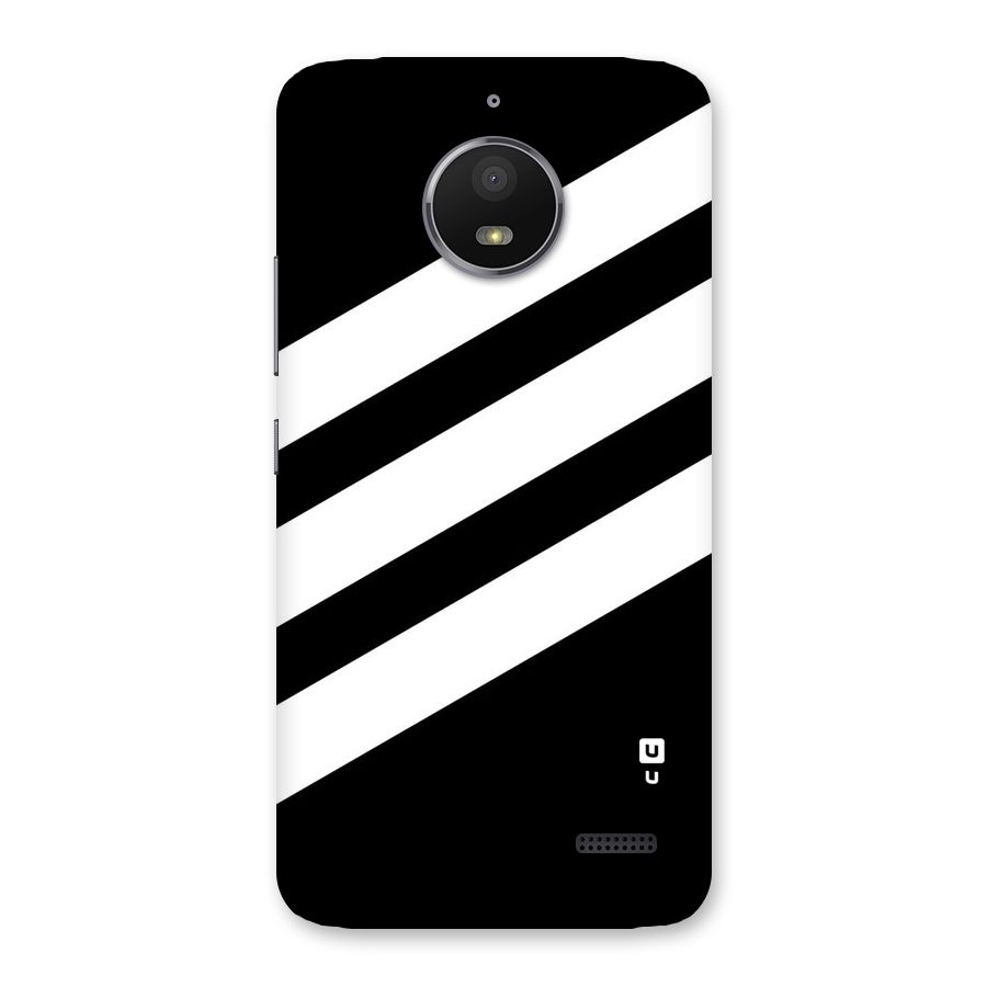 Diagonal Classic Stripes Back Case for Moto E4
