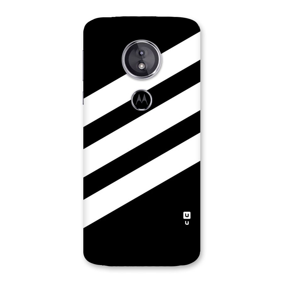 Diagonal Classic Stripes Back Case for Moto E5