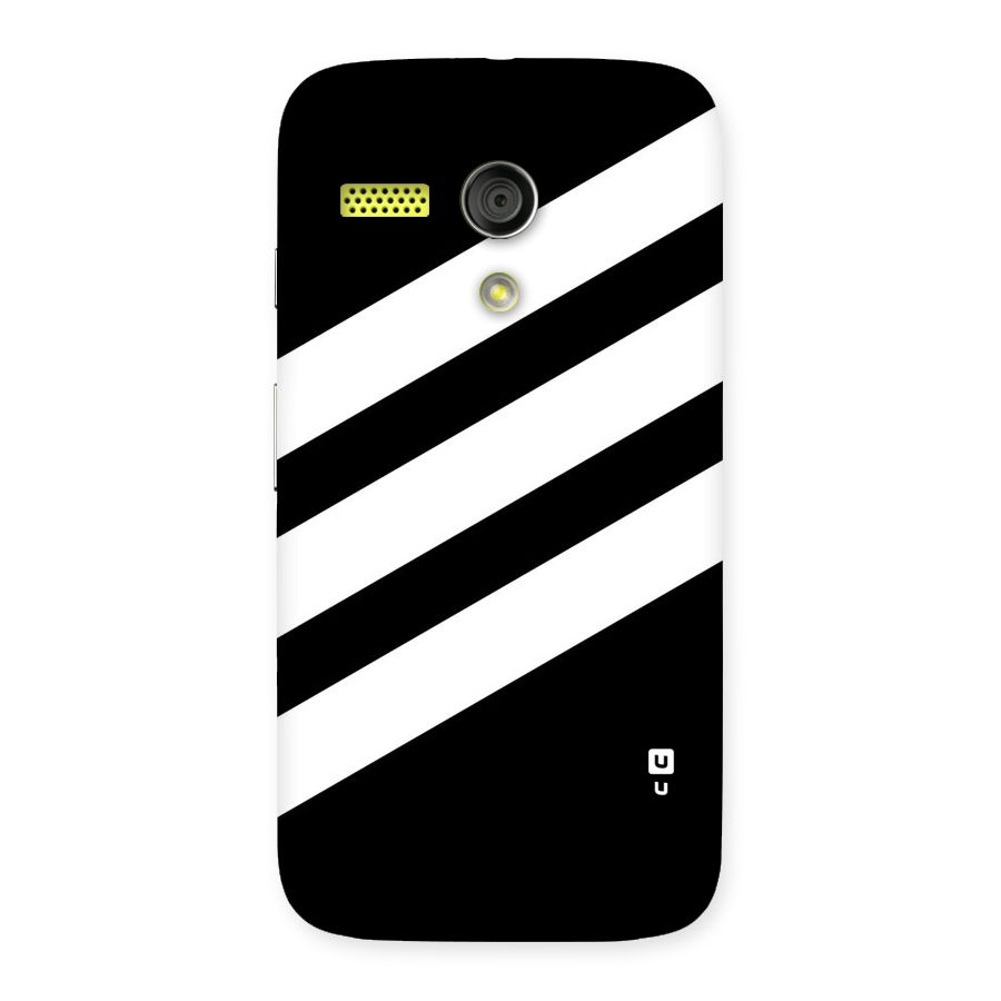 Diagonal Classic Stripes Back Case for Moto G