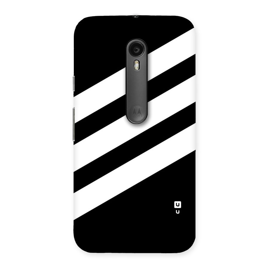 Diagonal Classic Stripes Back Case for Moto G3