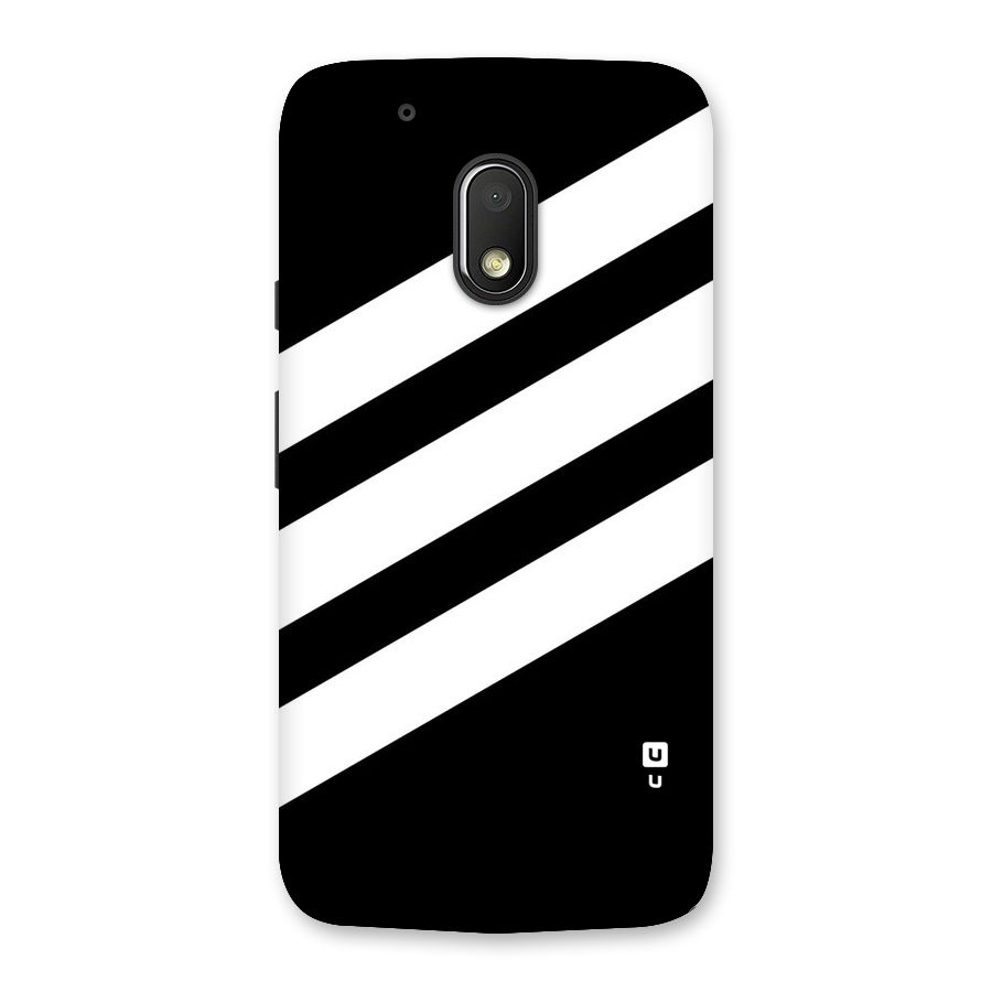 Diagonal Classic Stripes Back Case for Moto G4 Play
