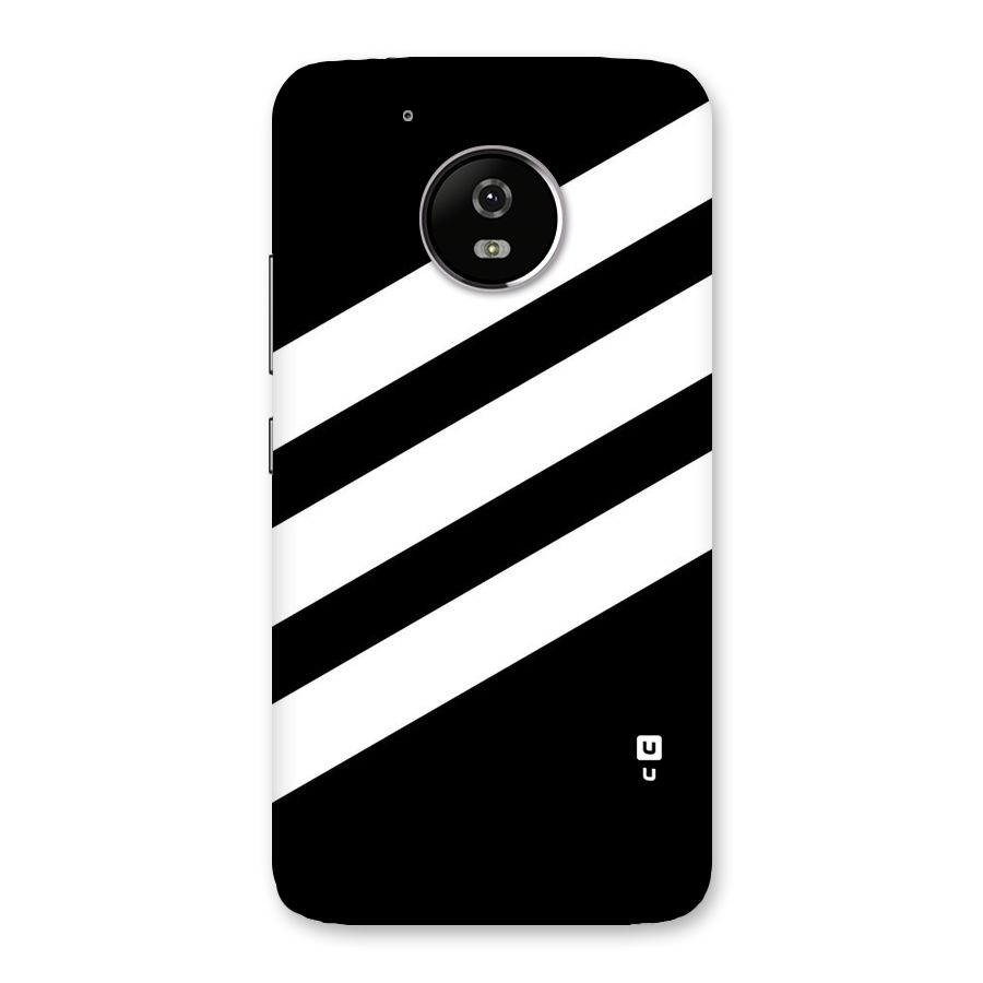 Diagonal Classic Stripes Back Case for Moto G5