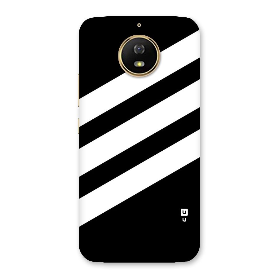 Diagonal Classic Stripes Back Case for Moto G5s