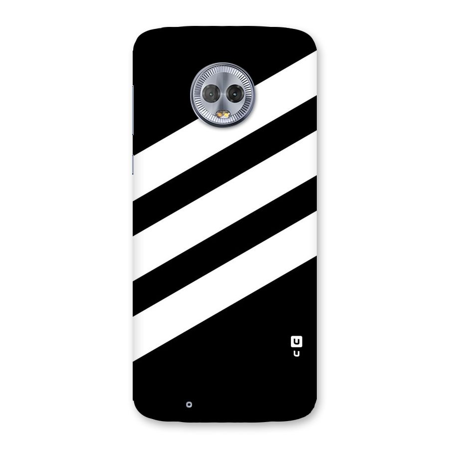 Diagonal Classic Stripes Back Case for Moto G6