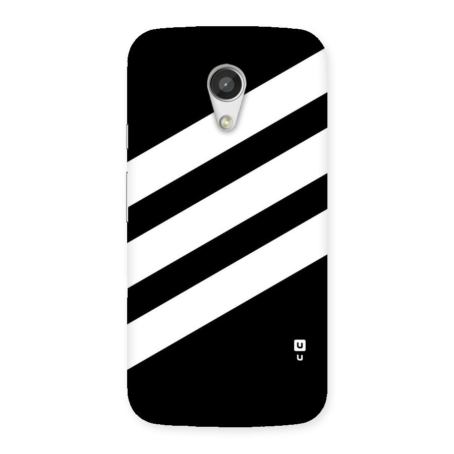 Diagonal Classic Stripes Back Case for Moto G 2nd Gen