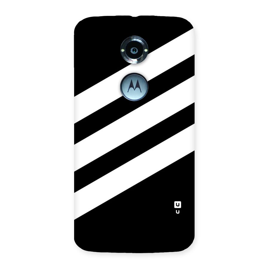 Diagonal Classic Stripes Back Case for Moto X 2nd Gen