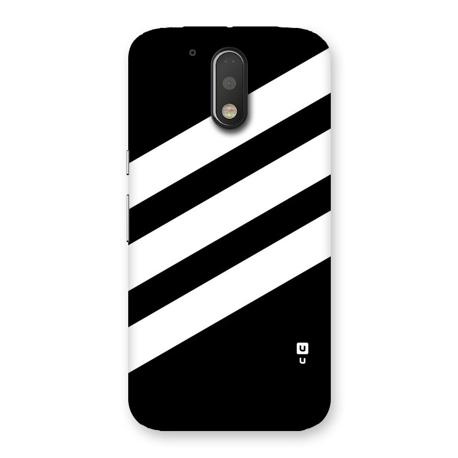 Diagonal Classic Stripes Back Case for Motorola Moto G4
