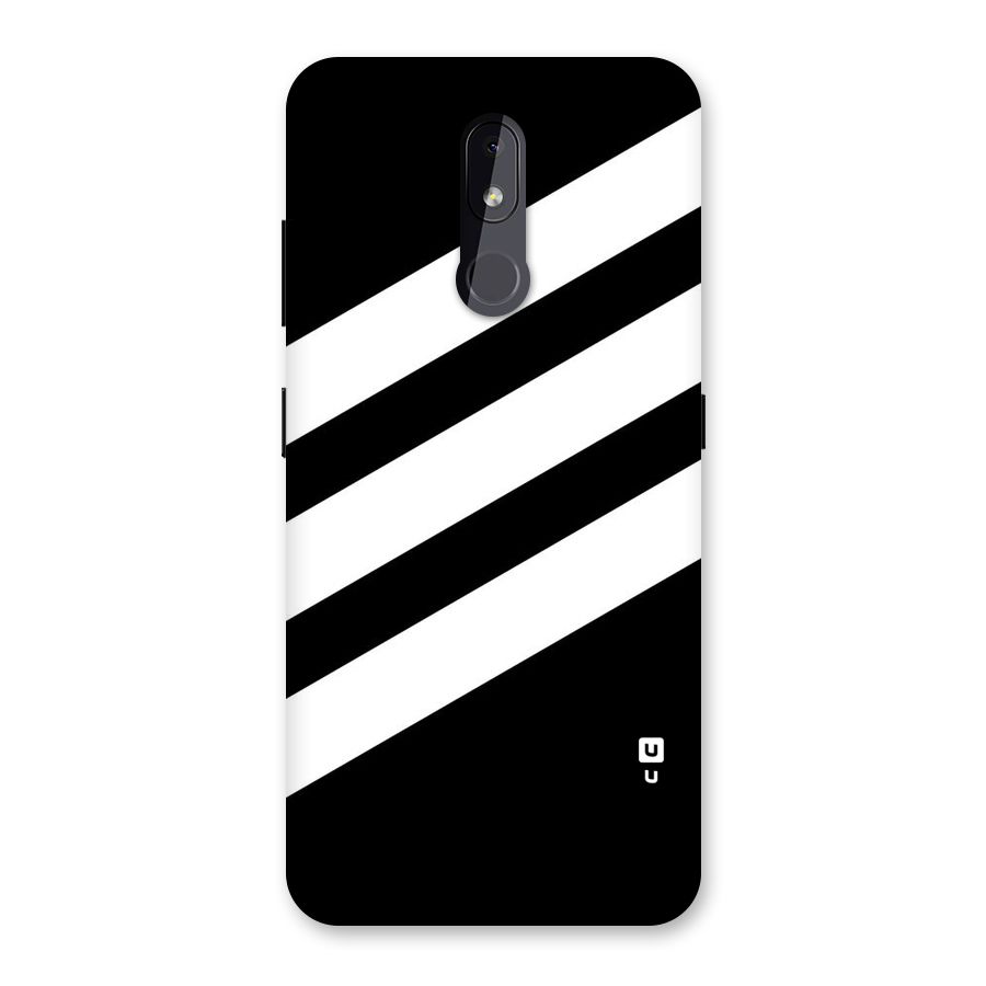 Diagonal Classic Stripes Back Case for Nokia 3.2