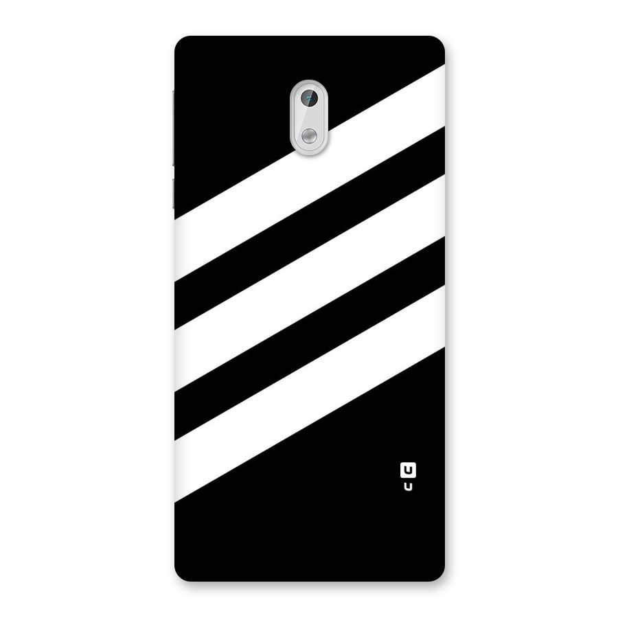 Diagonal Classic Stripes Back Case for Nokia 3