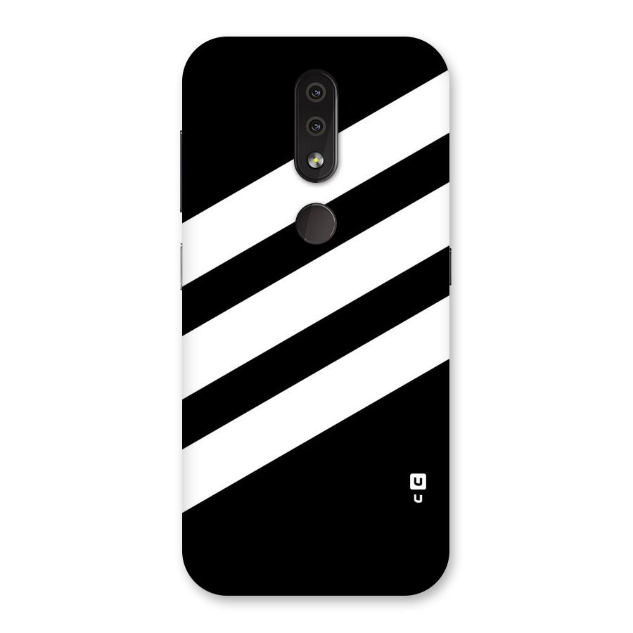 Diagonal Classic Stripes Back Case for Nokia 4.2
